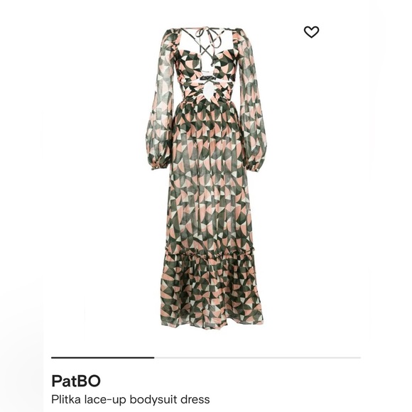 PatBO Beautiful Plitka lace-up dress, Size XL - Picture 3 of 10
